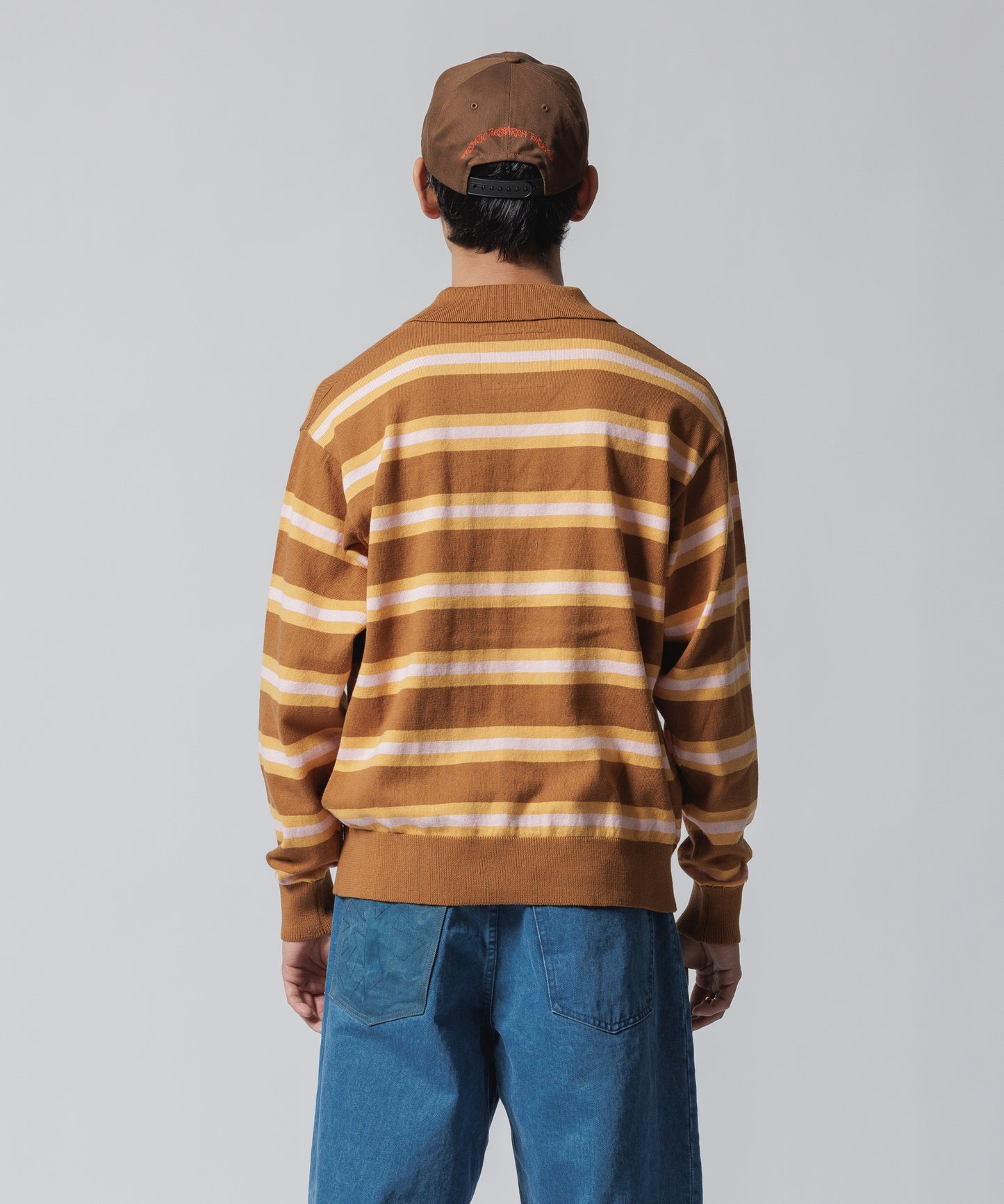 BORDER POLO KNIT